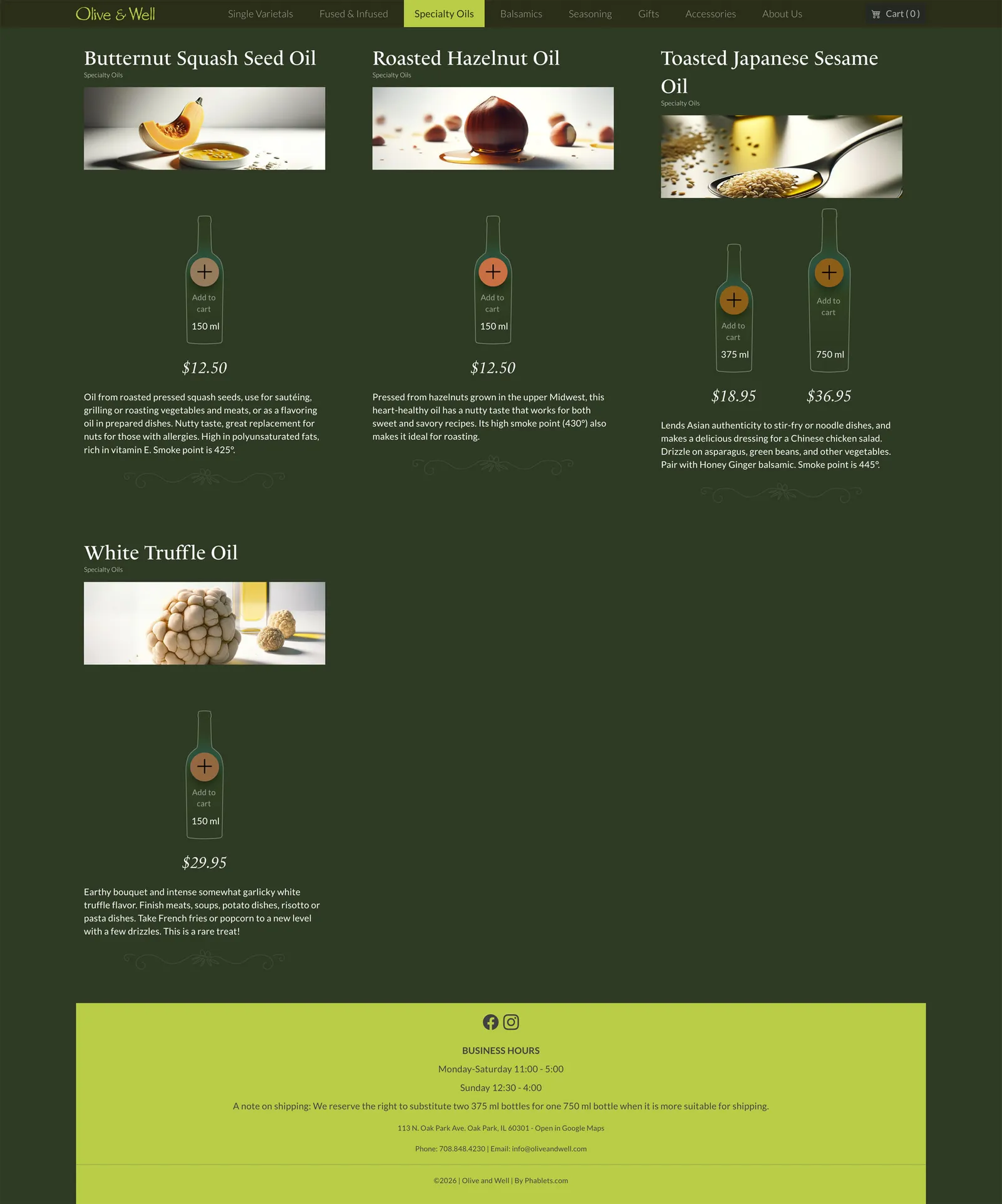 Olive & Well desktop 3