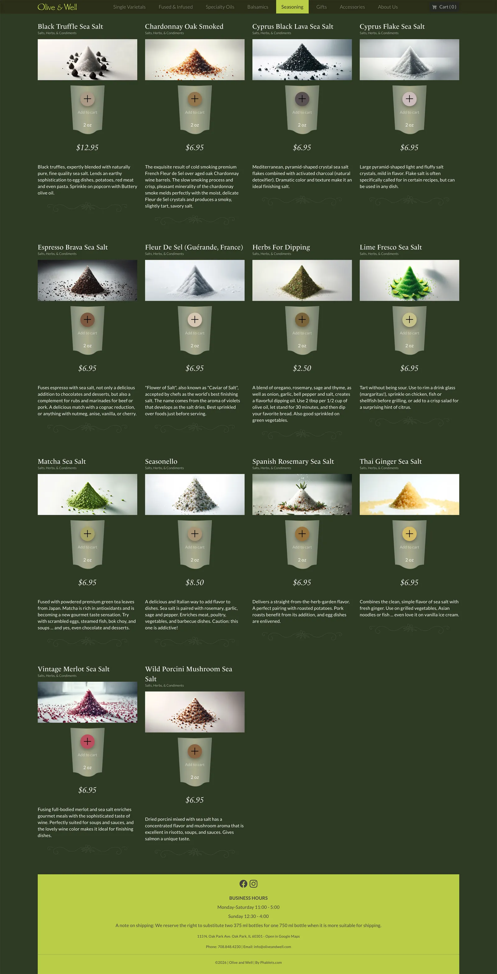 Olive & Well desktop 5
