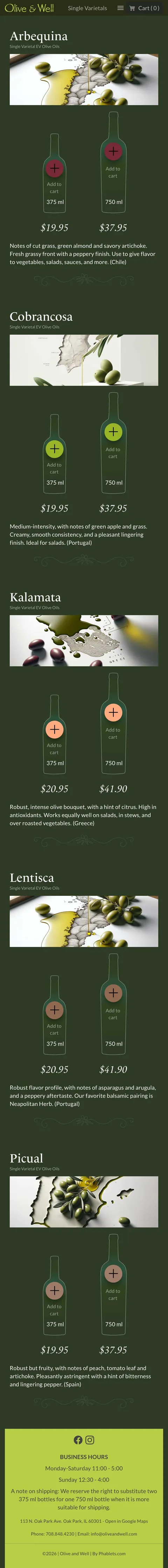 Olive & Well mobile 2