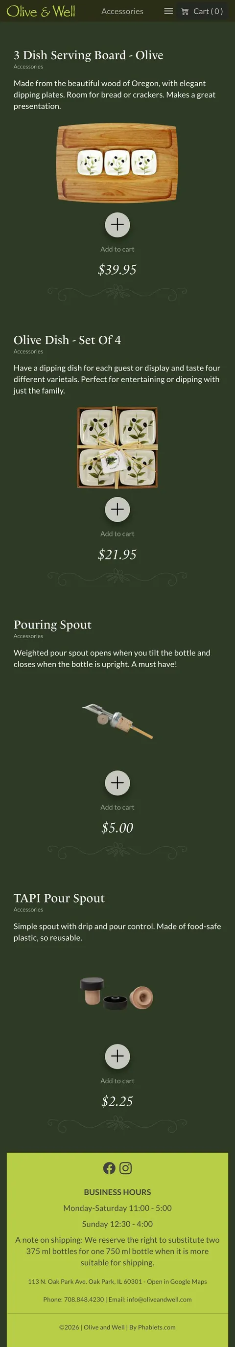 Olive & Well mobile 8