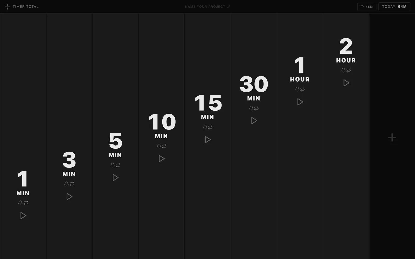 Timer Total desktop interface